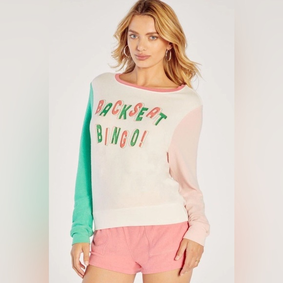 Wildfox “Backseat Bingo” Baggy Beach Jumper - Picture 3 of 7